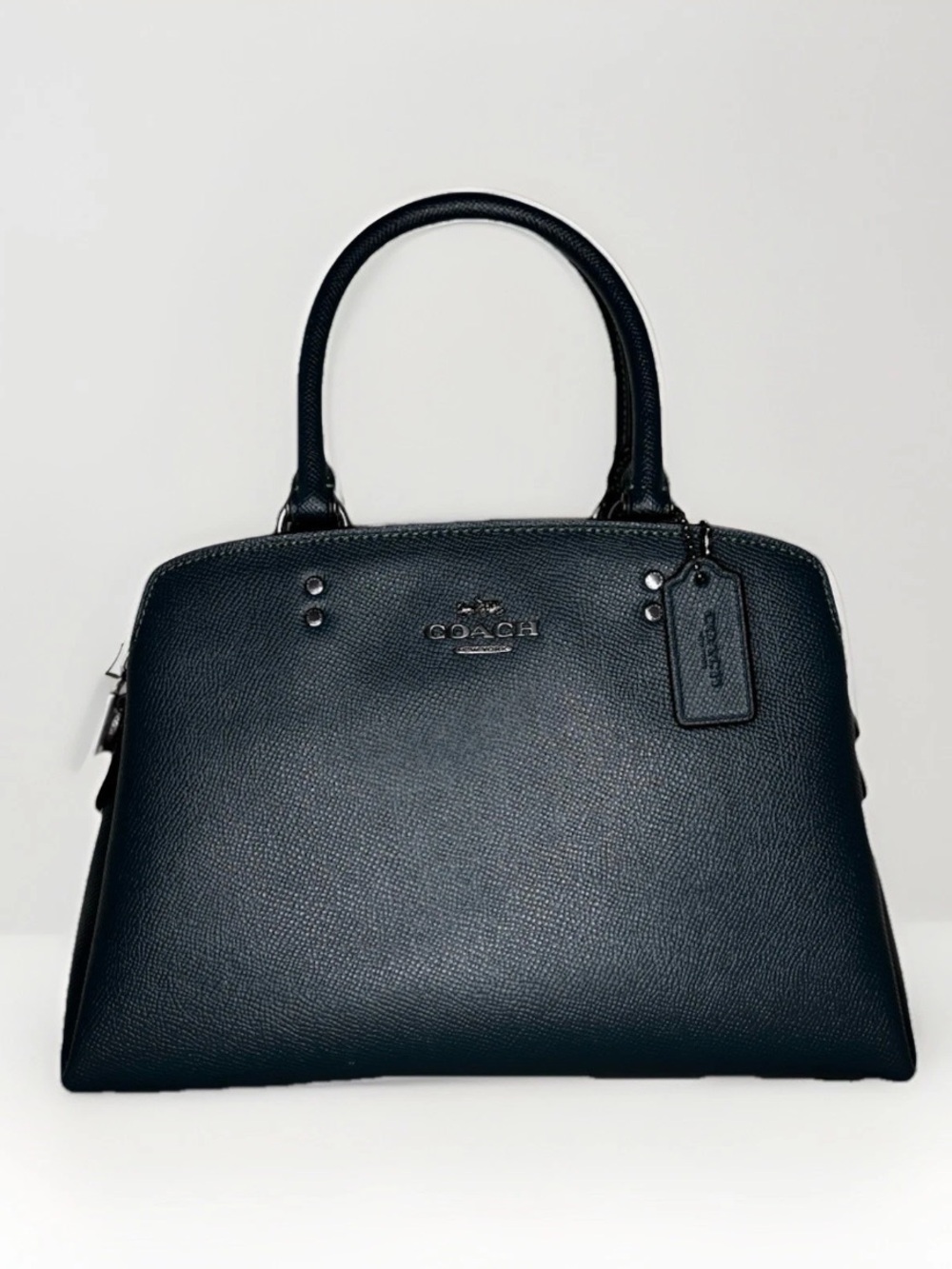 Coach Forest Green Leather Satchel Handbag